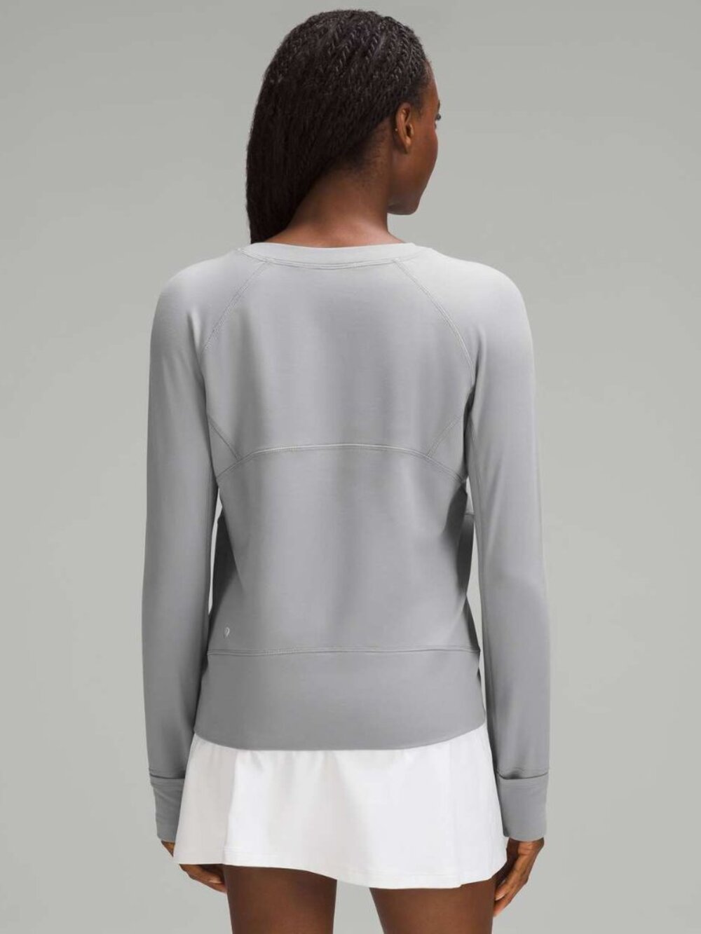 Lululemon Its Rulu Run Classic-Fit Crew *Fleece Long-Sleeve, Rhino Grey, Size 2